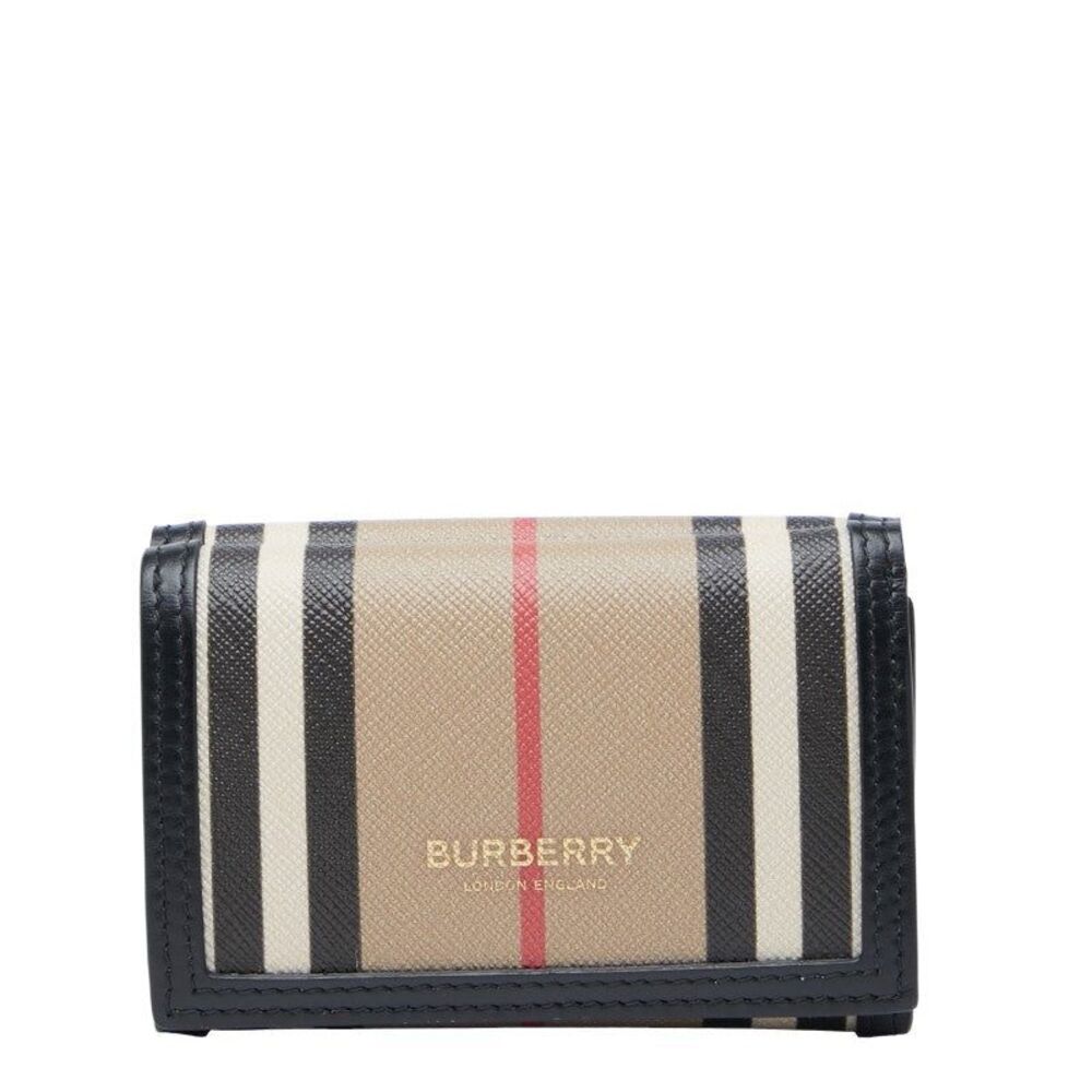 Burberry Icon Stripe PVC Trifold Wallet